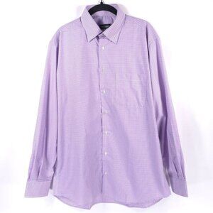 St. Croix ITALY🇮🇹MADE Long‎ Sleeve Gingham Button Up Shirt 100% Cotton LARGE